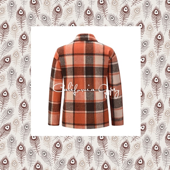 Buffalo Plaid Boyfriend Fit Jacket - Picture 3 of 10